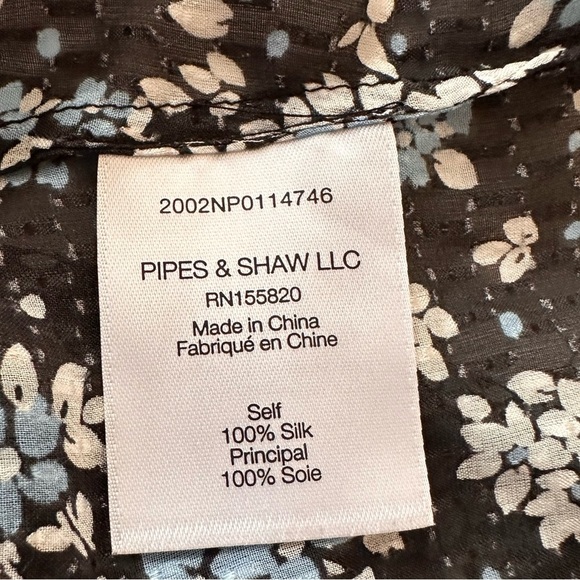 NWOT Veronica Beard Floral Silk blouse - Picture 8 of 10